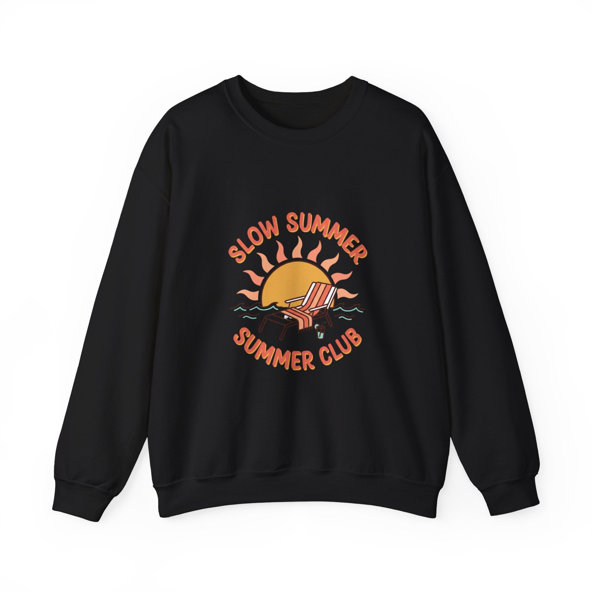 Slow Summer Club Crewneck Sweatshirt | summer aesthetic, coastal vibes