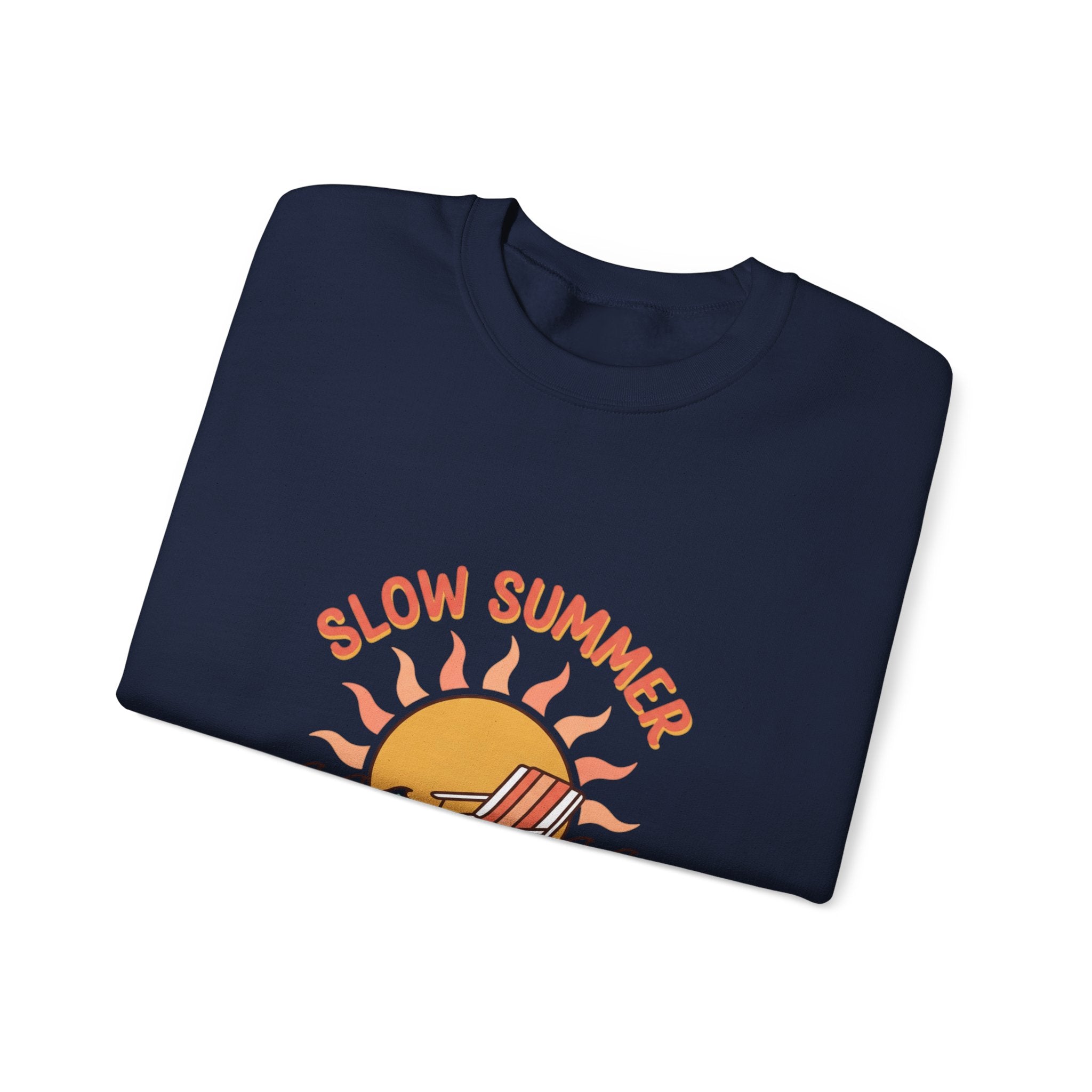 Slow Summer Club Crewneck Sweatshirt | summer aesthetic, coastal vibes