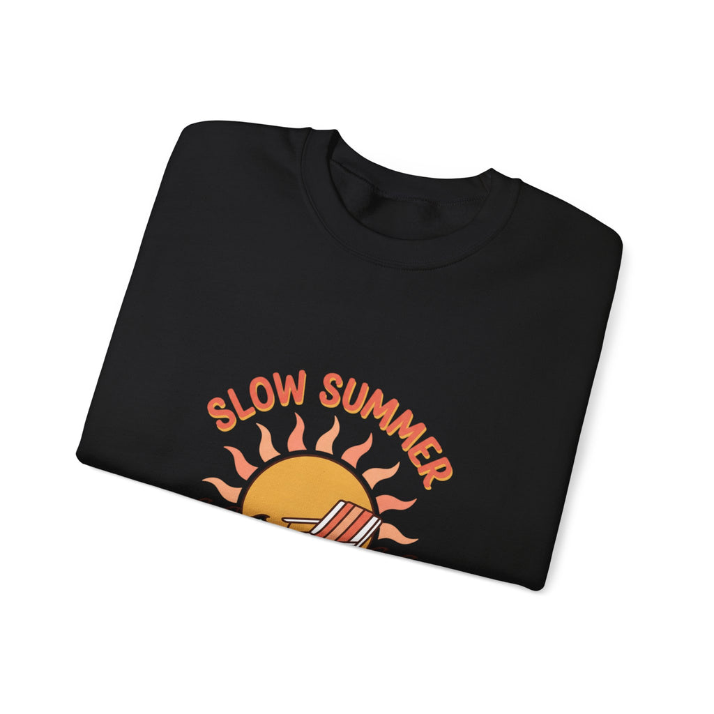 Slow Summer Club Crewneck Sweatshirt | summer aesthetic, coastal vibes