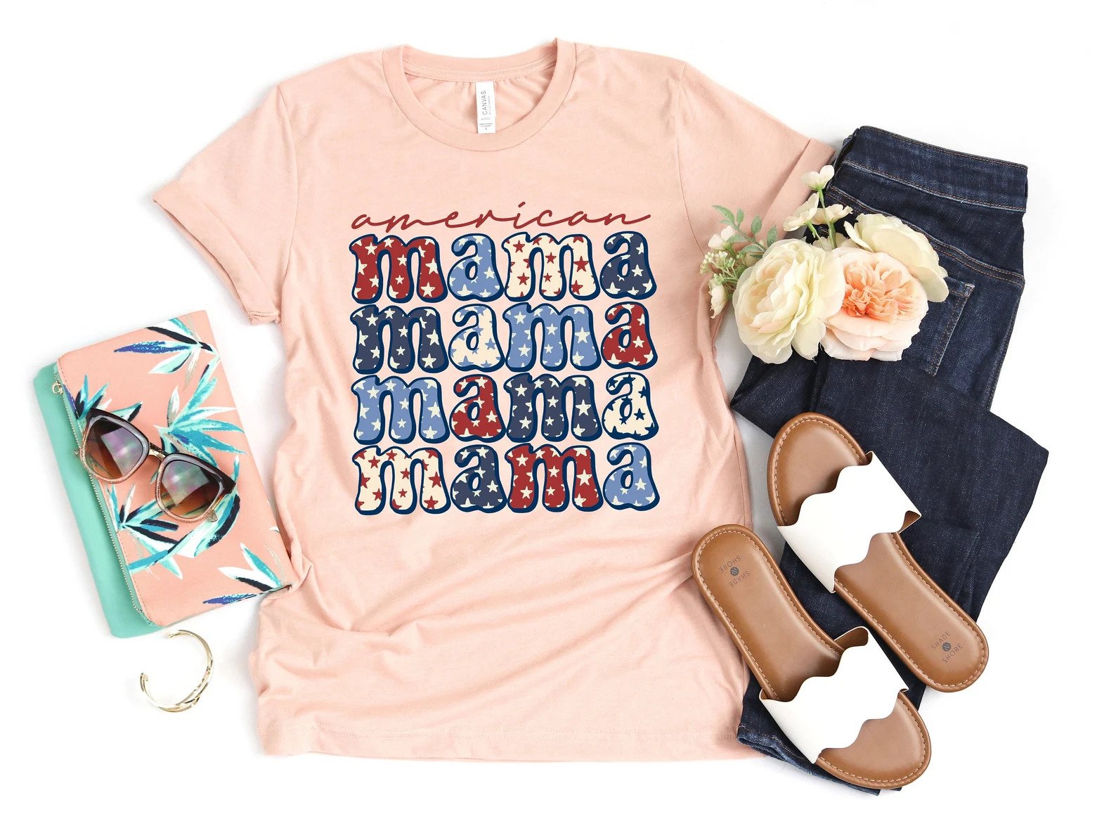 American Mama 4th Of July T-shirt