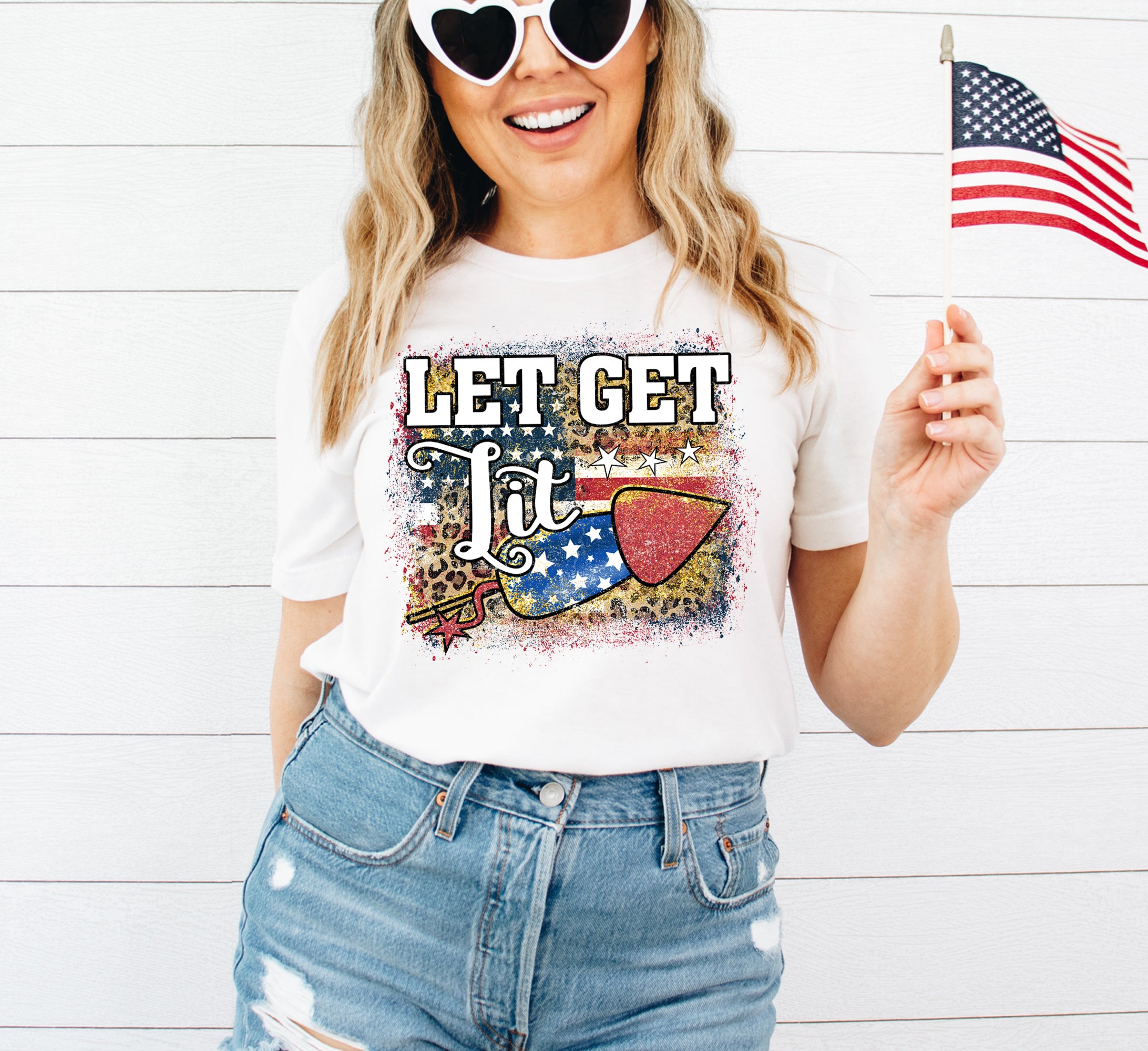 Let's Get Lit 4th Of July T-shirt